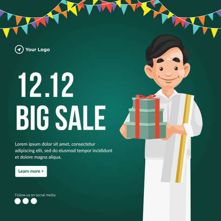 Big sale banner design template.のイラスト素材