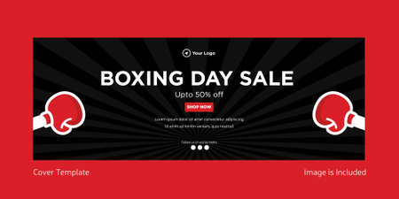 Cover page design of boxing day sale template.のイラスト素材