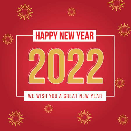 Happy new year banner design template.のイラスト素材