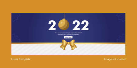 Happy new year cover page design template.のイラスト素材
