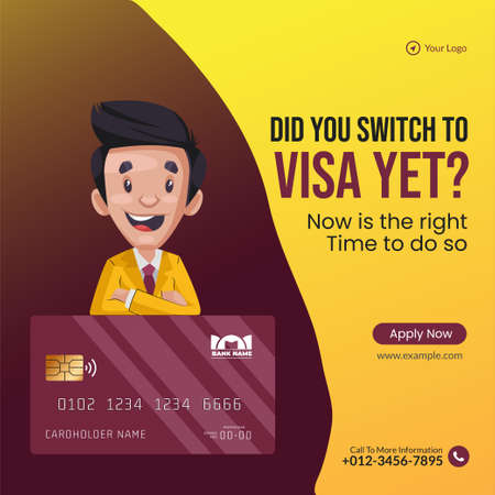 Banner design of now is the right time to do so cartoon style template.のイラスト素材