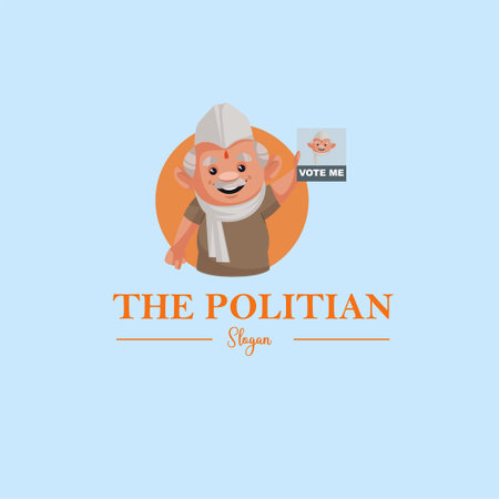 The Politian vector mascot logo template.のイラスト素材