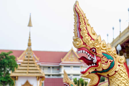 Statue of Naga Thailandの写真素材
