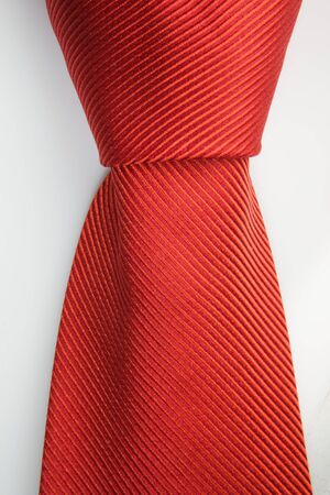 Close up knot of red tieの写真素材