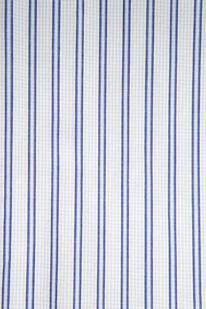 Closeup background of blue striped white textileの写真素材