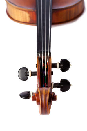 Close up on a violin isolated XXLの写真素材