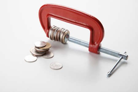 short on moneyの写真素材