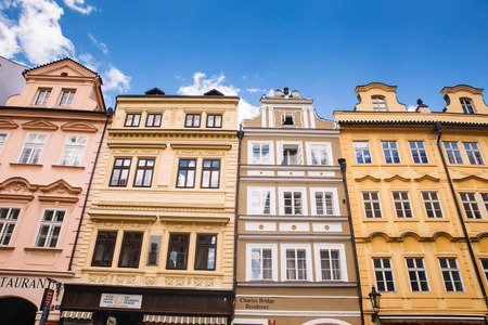 Prague, Czech Republic - 04 July 2016. The summer photo of arhitecture of Praha, Chezh Republic capital like a point of travel destination.のeditorial素材