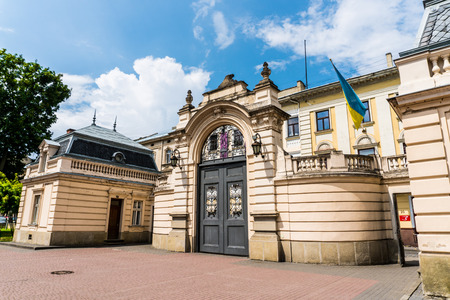 Lviv, Ukraine - 28 July 2016. Lviv architecture like a point of travel destinationのeditorial素材