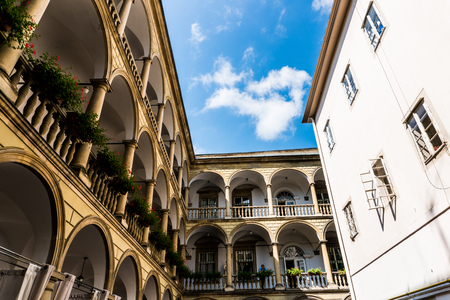 Lviv, Ukraine - 28 July 2016. Italian hause in Lvivのeditorial素材