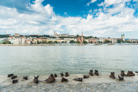 Budapest, Hungary - 15 August 2016. picturesque view on Budapest and Danubeのeditorial素材