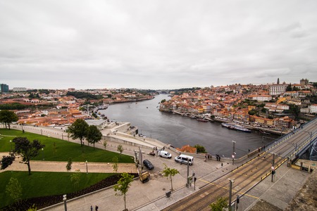 Panoramic view of the Old town of Porto, Portugal