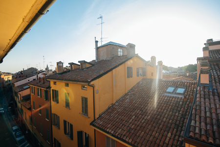 Sub Morning View of Bologna City Italy