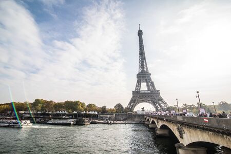 Paris, France - November, 2017. Eiffel tower Paris Best Destinations in Europeのeditorial素材