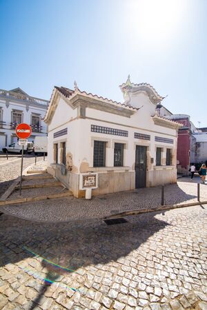 Tavira, Portugal - July 2017. Tavira City, Algarve, Traditional architecture in the South Portugal