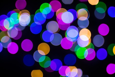 Christmas, holiday background Abstract color bokeh night