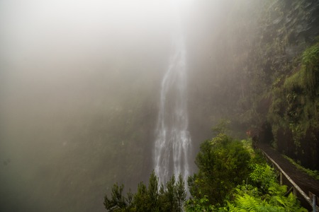 View of Big waterfall in 25 fontes levade walkの写真素材