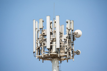DUBAI, UNITED ARAB EMIRATES - OCTOBER, 2018: Cellular phone antennas in Dubai, UAEのeditorial素材