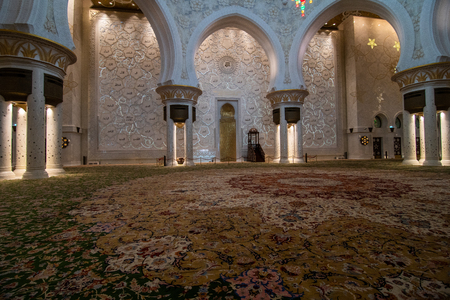 DUBAI, UNITED ARAB EMIRATES - October, 2018: Jumeirah Mosque is the only mosque in Dubai open to public.のeditorial素材