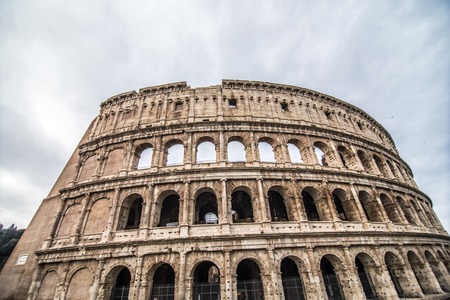 Colosseum in Rome Italy is one of the main travel attractions. Scenic view of Colosseum.の写真素材