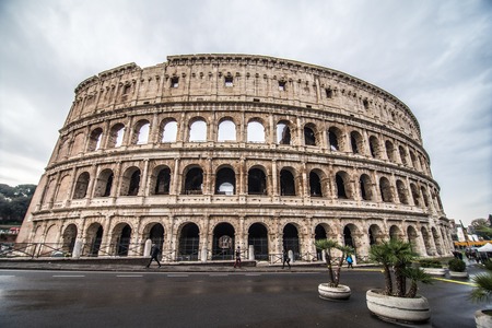 Colosseum in Rome Italy is one of the main travel attractions. Scenic view of Colosseum.のeditorial素材