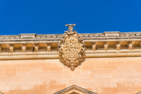 A view of old Mdina street and buildingsのeditorial素材