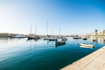 Valletta, Malta - November 2018 Marina in Vallettaのeditorial素材