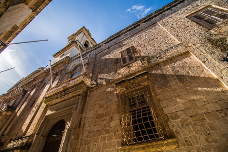 Old picturesque street of Mdina. Maltaのeditorial素材