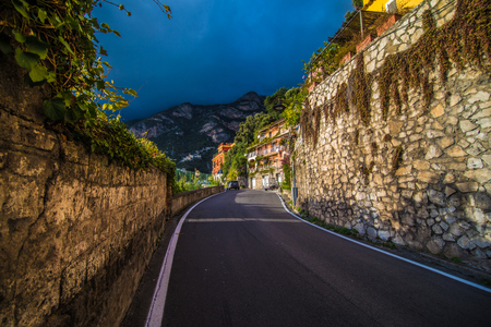 Beautiful panoramic view of Positano, Italyのeditorial素材