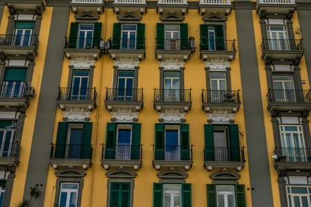 Naples, Italy - November, 2018: Napoli street on the sunny daysのeditorial素材