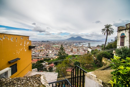 NAPLES, ITALY -November, 2018: View of Sant'Elmo Castle in Naplesのeditorial素材
