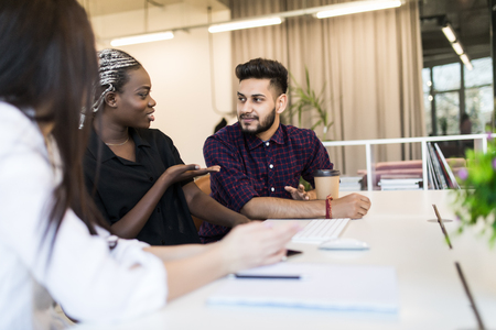 Chief Businesswoman We are working with international team to expand our business global market in Asia, Europe and America. Work happily have clear goal to work. English is essential communication.の写真素材