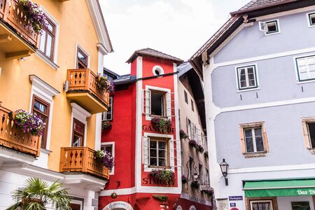 Hallstadt, Austria - July 2019 Hallstatt village Austria
