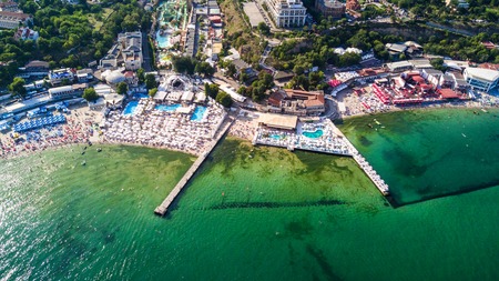 Aerial view of Odessa city historical city centre in Ukraineのeditorial素材