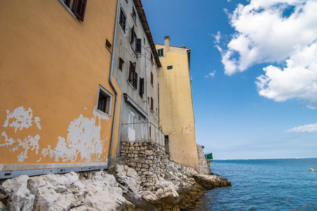 ROVINJ, CROATIA - July, 2019: Cityscape historical center of Rovinj Croatiaのeditorial素材