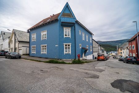 ALESUND, NORWAY - June, 2019: Alesund city centre. Alesund is a town and municipality in More og Romsdal countyのeditorial素材