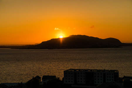 Gdansk, Poland - June, 2019: Alesund is a port and tourist city at the entrance to the Geirangerfjord.のeditorial素材
