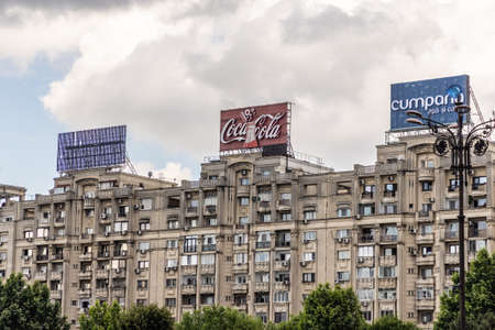 Juny, 2021 - Bucharest, Romania: City in downtown of Bucharest Romania.のeditorial素材