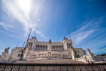 Rome, Italy - Juny, 2021: Rome city landmark, Italy. Vittoriano monument. Altare della Patria in Rome.のeditorial素材