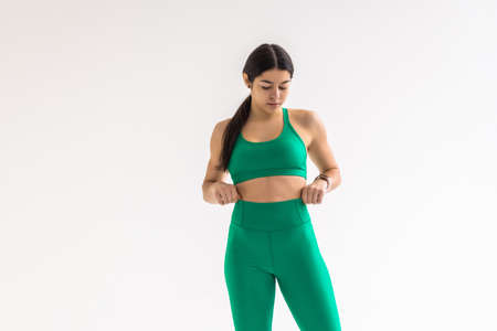 Woman lost weight and her trousers are too big