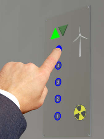 Elevator to the alternative energy generatingの写真素材