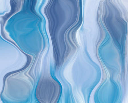 Blue Abstract Wavy backgroundの写真素材