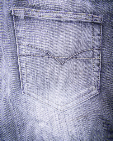 the pocket of jeans at the back designed for any purposeの写真素材