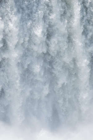 waterfall in the magnificent garganta del diablo at the iguazu falls, one of the seven natural wonders of the worldの写真素材