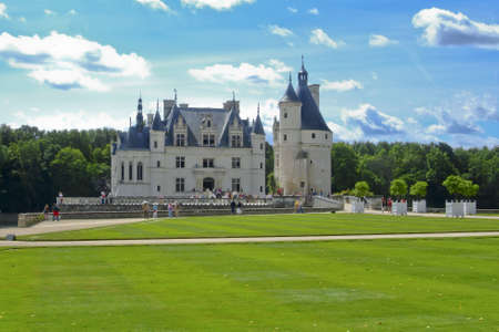 the chateau of Chenonceau  in the Loire Valleyのeditorial素材