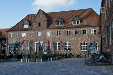 Ancient house of Ribe, medieval town, ancient capital of Denmark