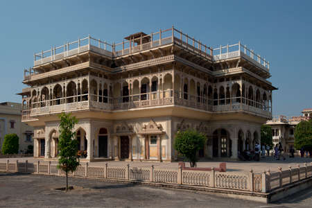 The City palace complex, in the center of Jaipur, also called the Pink City, in Rajasthanのeditorial素材