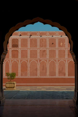 The City palace complex, in the center of Jaipur, also called the Pink City, in Rajasthanのeditorial素材