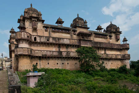 Jahangir Mahal, important maharaja palace in Orchha, Uttar Pradesh, India