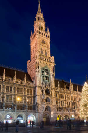 The new town hall of Munich, Bavaria, Germany  Situated in Marienplatz is one of the symbols of Munichのeditorial素材